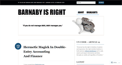 Desktop Screenshot of barnabyisright.com